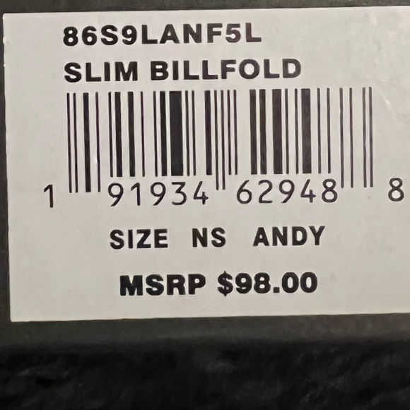 NWT Michael Kors Andy Leather men’s Wallet Slim BIFOLD new in box - Picture 7 of 9